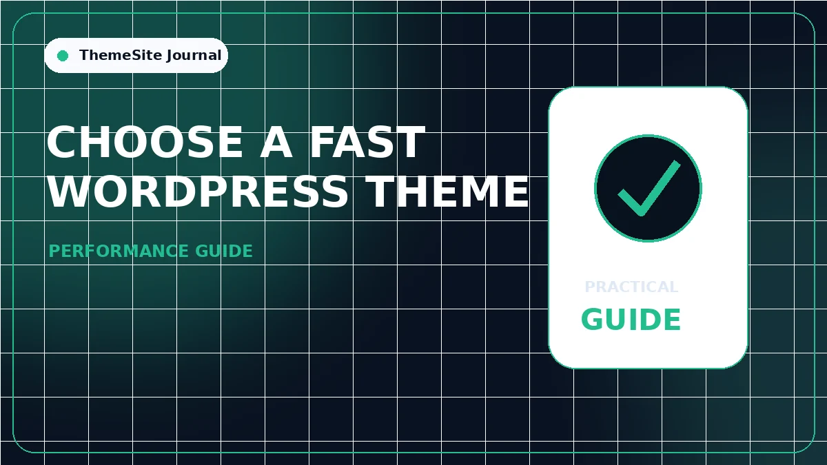 How to Choose a Fast WordPress Theme Without Regretting It featured guide image