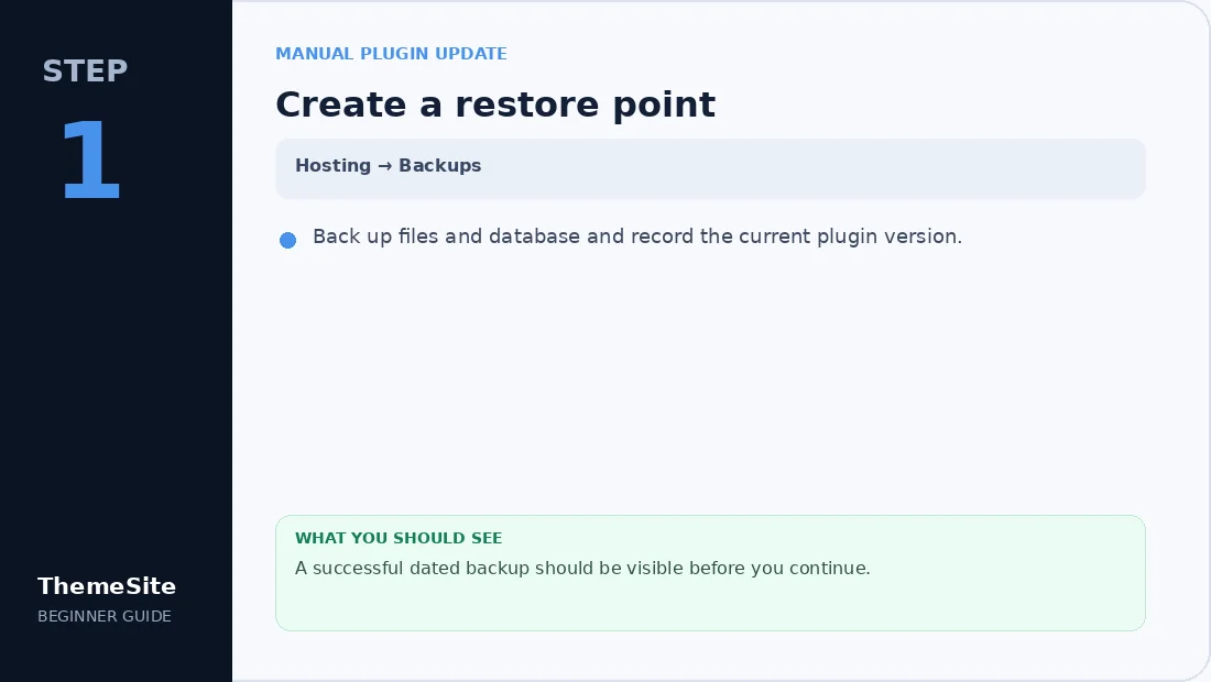 Step 1: Create a restore point