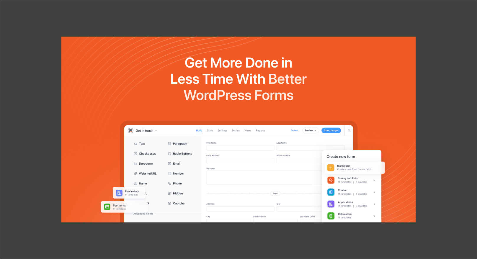 Formidable Forms Pro WordPress plugin preview