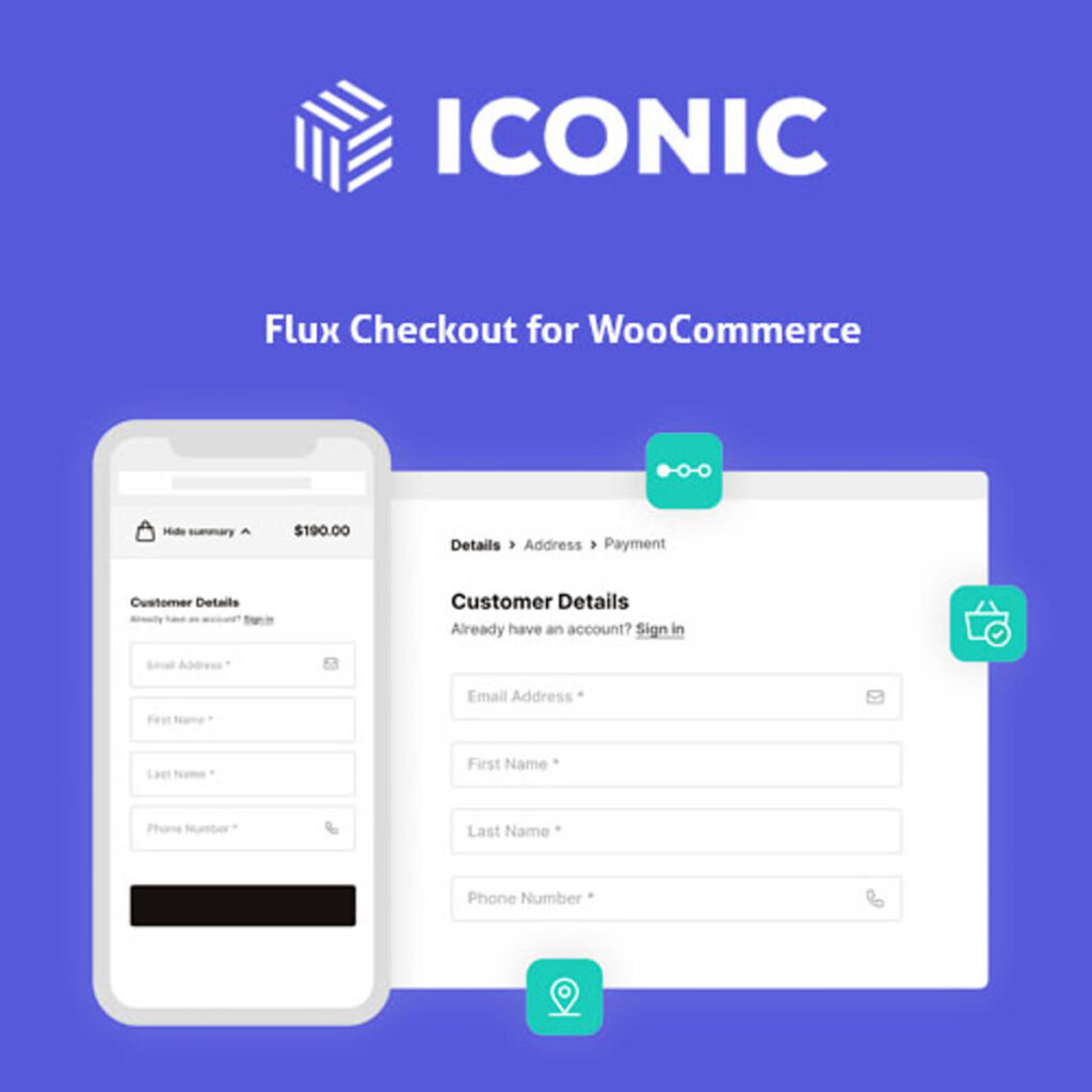 Iconic Flux Checkout for WooCommerce WordPress plugin preview