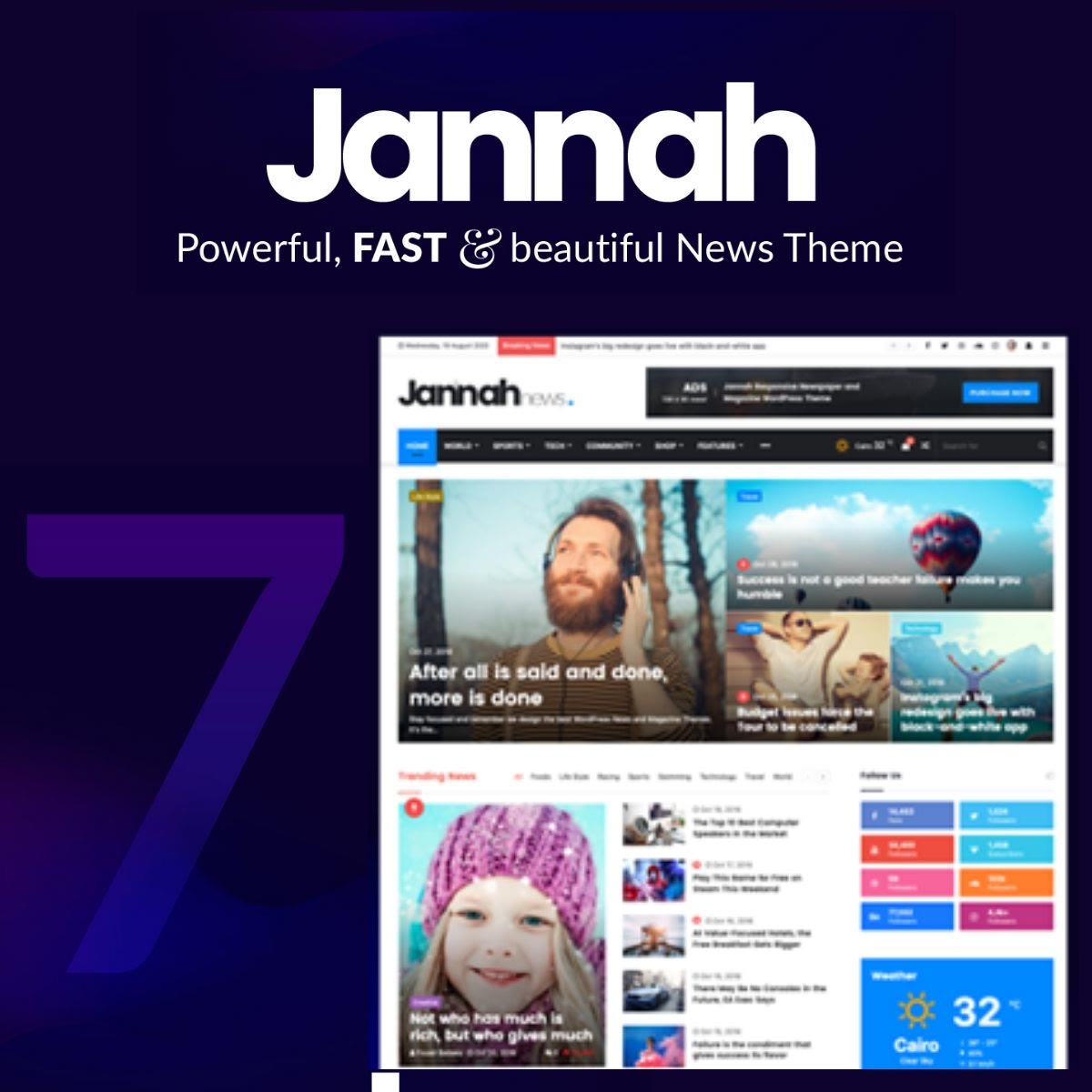 Jannah News WordPress theme preview