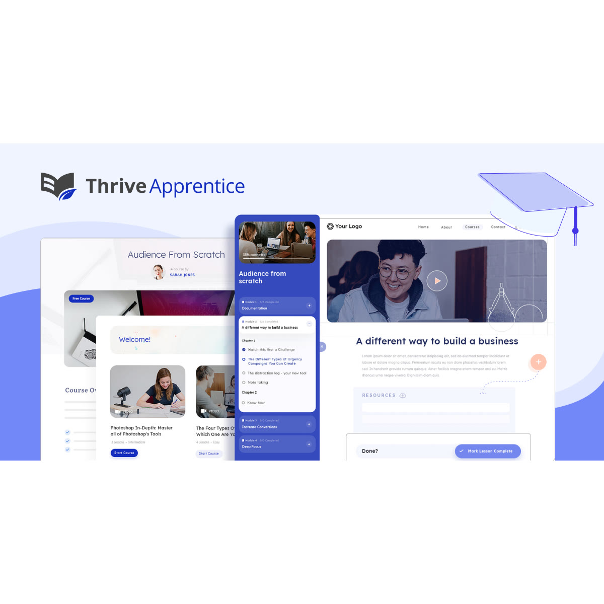 Thrive Apprentice WordPress plugin preview