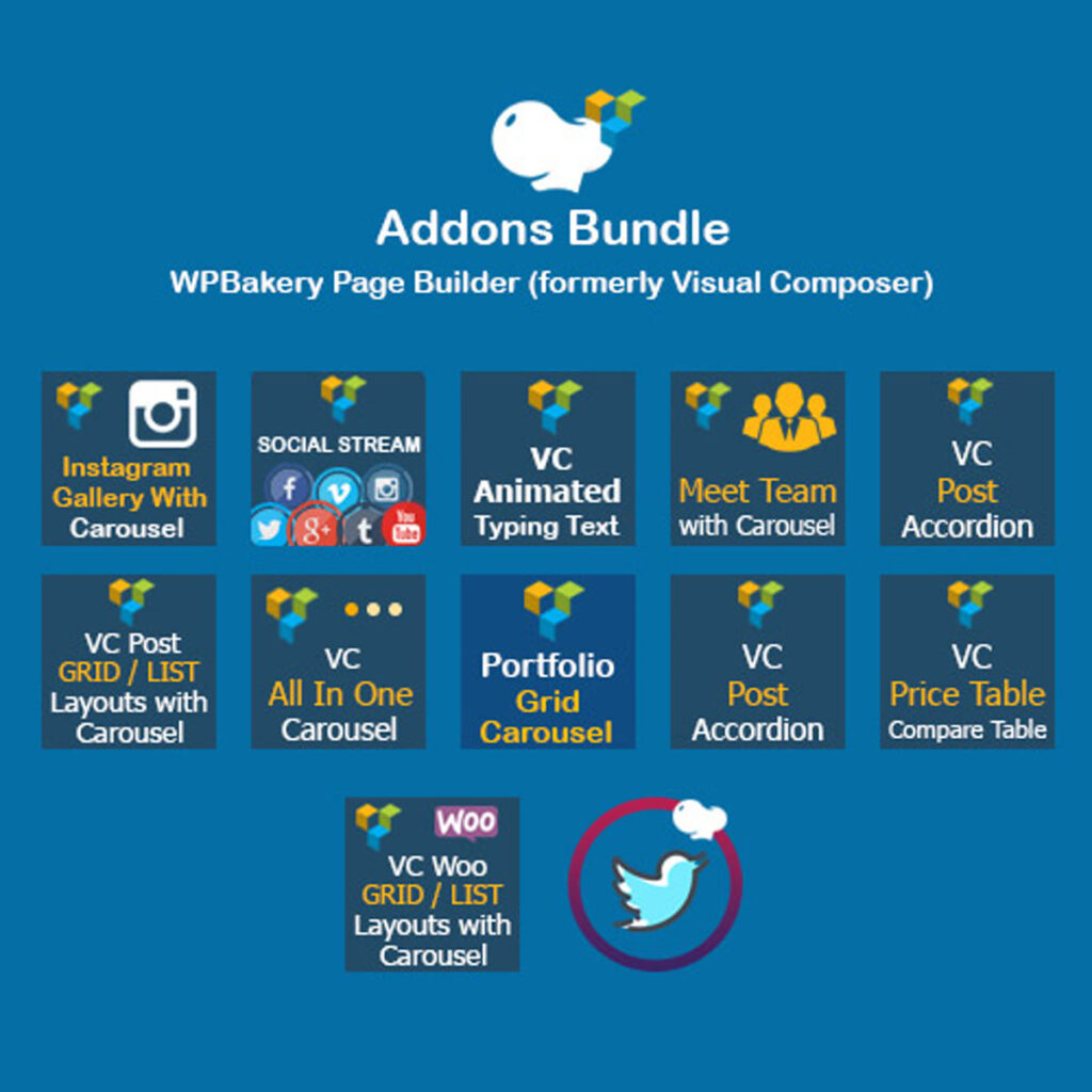 WPBakery Page Builder Addons Bundle (formerly Visual Composer) WordPress plugin preview