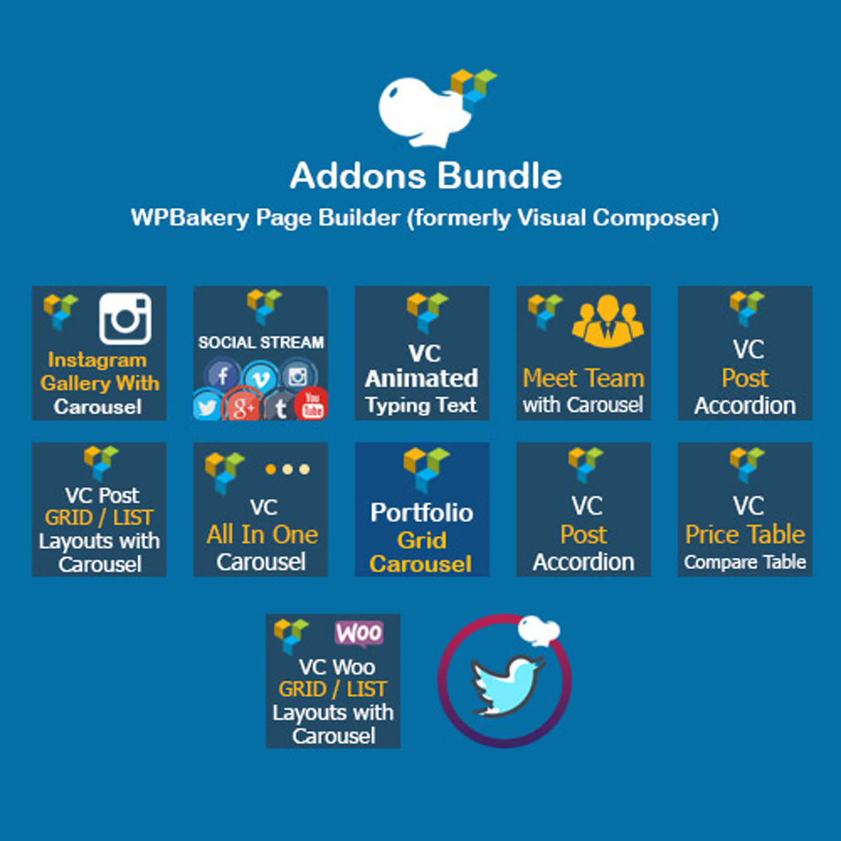 WPBakery Page Builder Addons Bundle (formerly Visual Composer) WordPress plugin preview