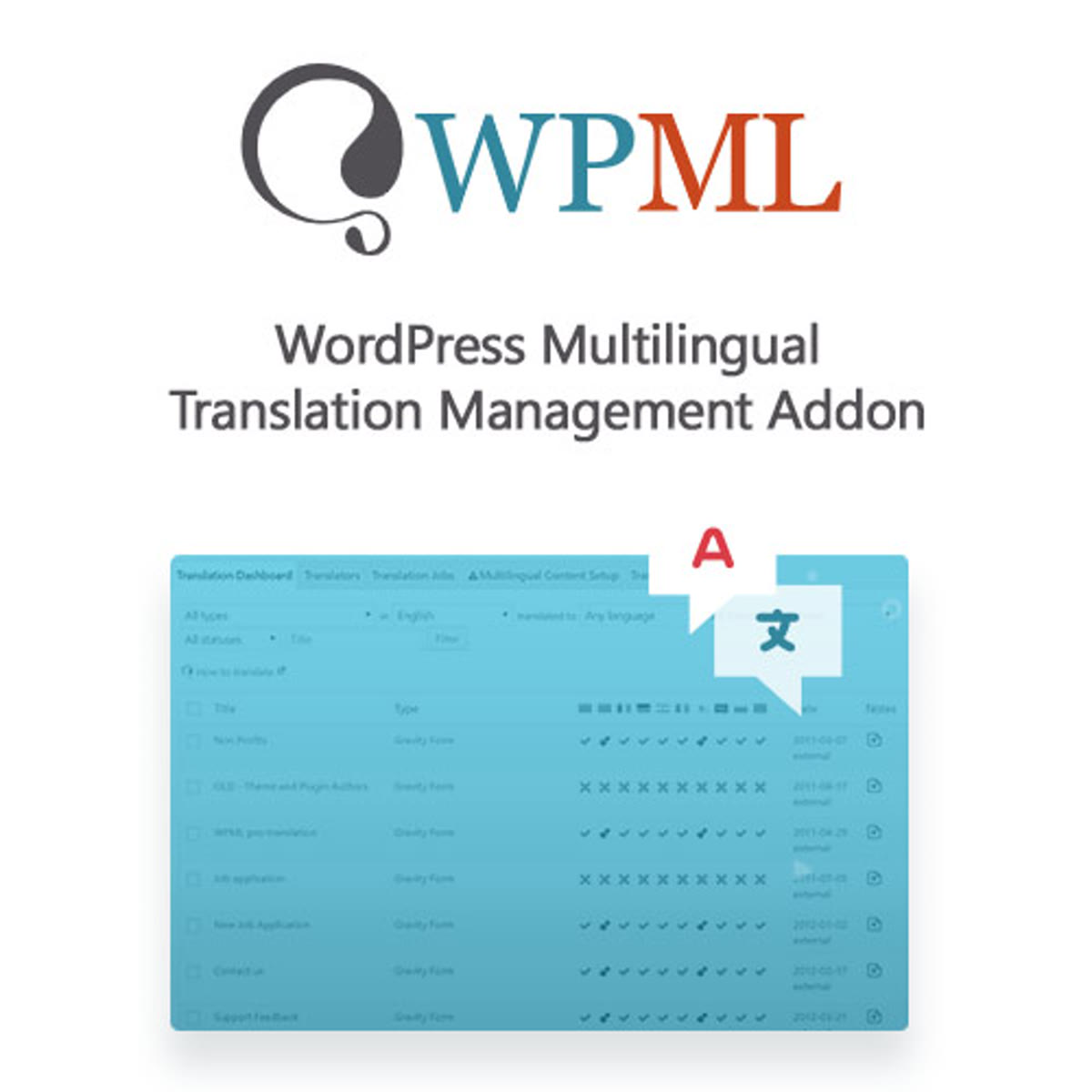 WPML Translation Management WordPress plugin preview