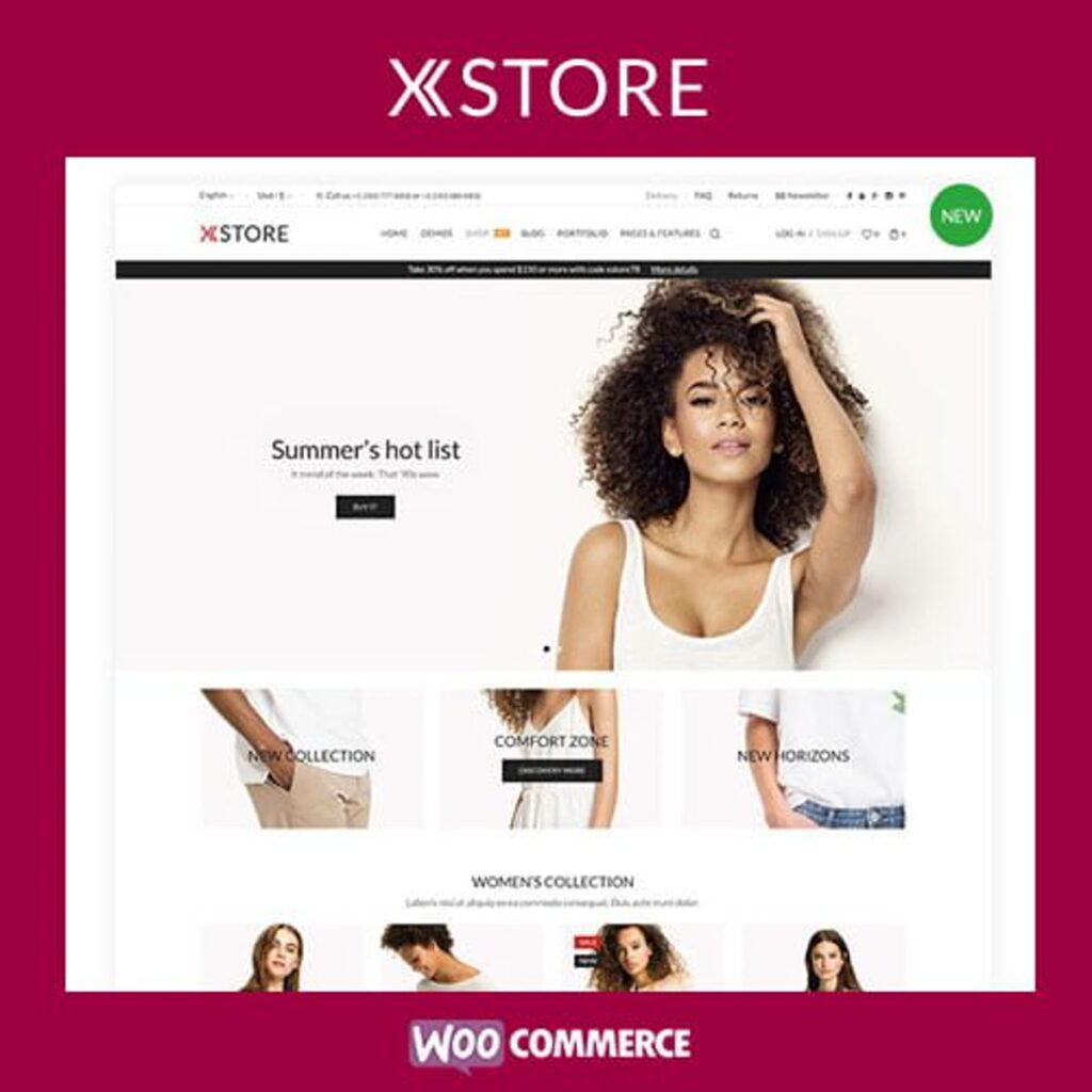 XStore WooCommerce WordPress Theme preview