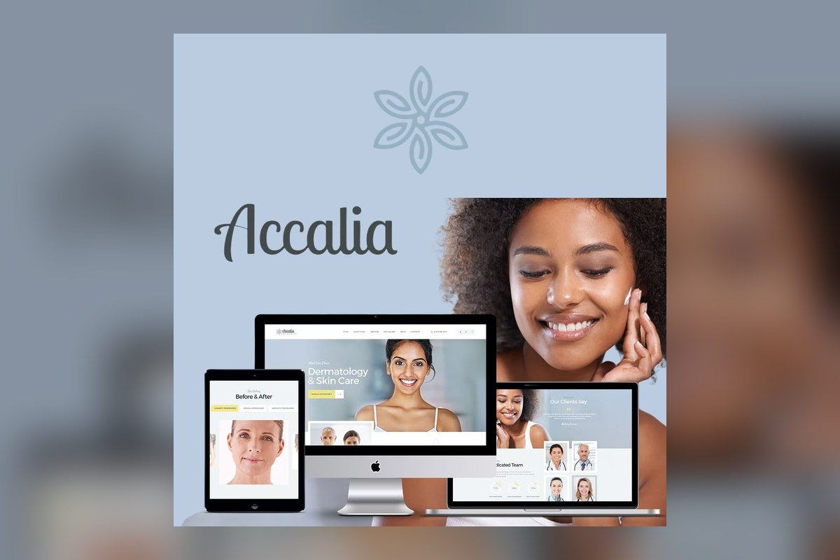 Accalia | Dermatology Clinic & Cosmetology WordPress Theme theme preview
