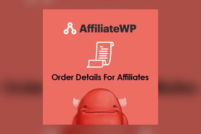 AffiliateWP - Order Details For Affiliates WordPress plugin