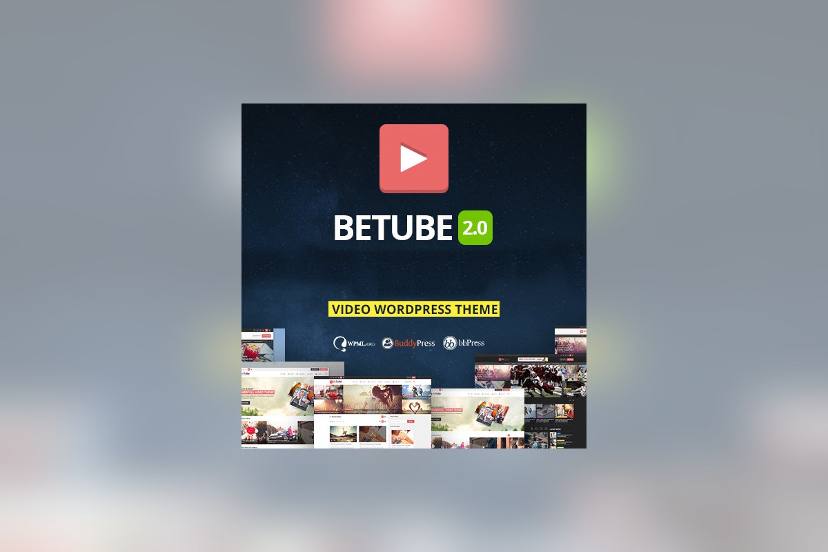 Betube Video WordPress Theme theme preview