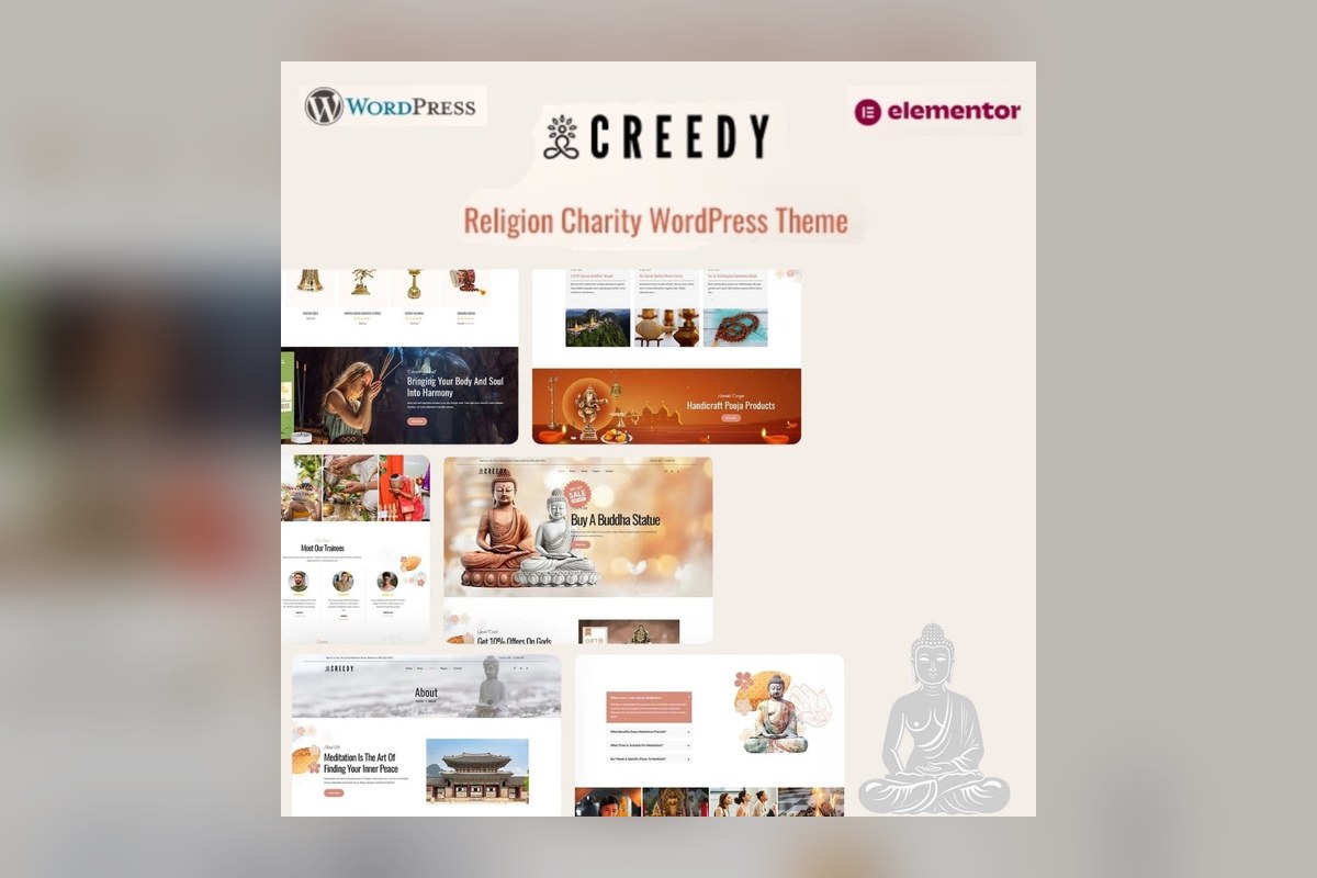 Creedy Church Religion Theme WordPress plugin preview
