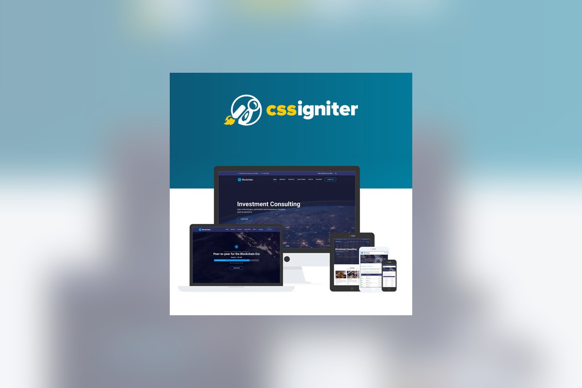 CSS Igniter Blockchain WordPress Theme theme preview