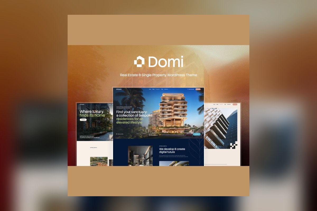 Domi Real Estate Single Property Wordpress Theme WordPress plugin preview