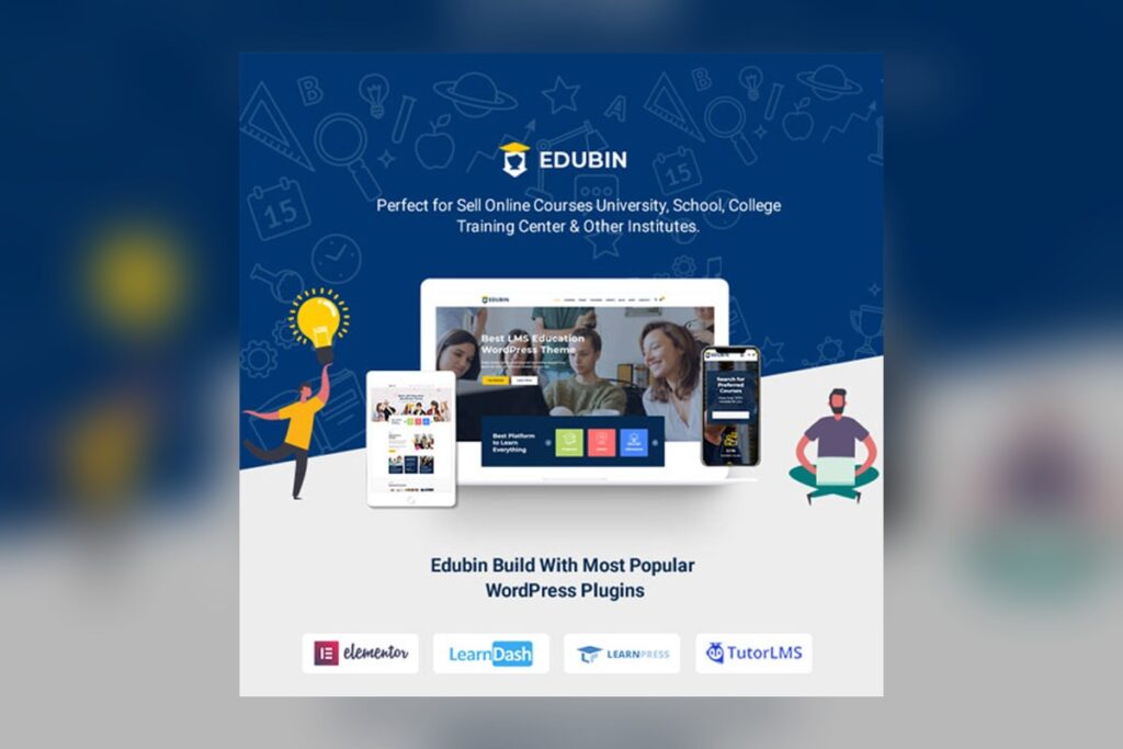 Edubin Education WordPress Theme WordPress plugin preview
