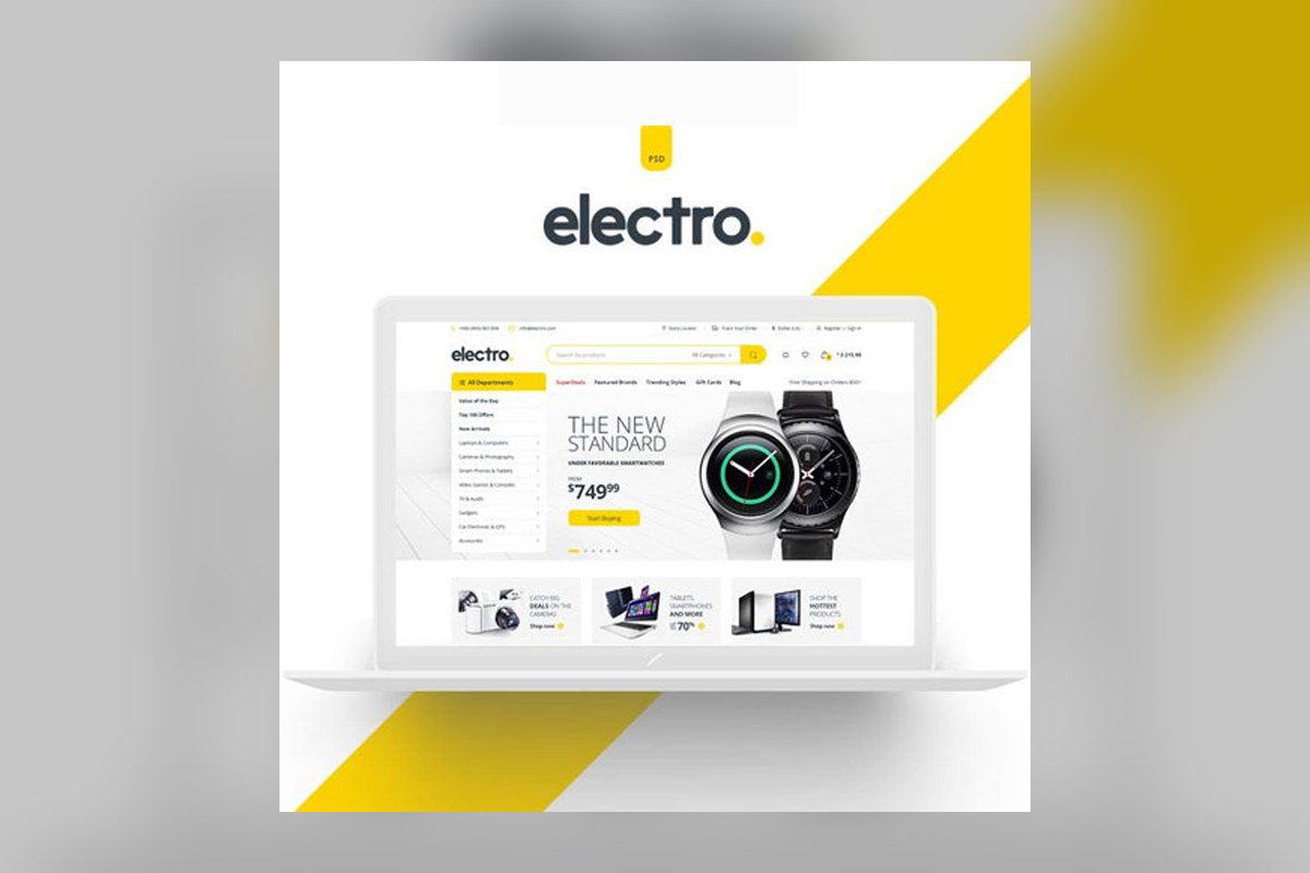 Electro Electronics Store Woocommerce Theme WordPress plugin preview