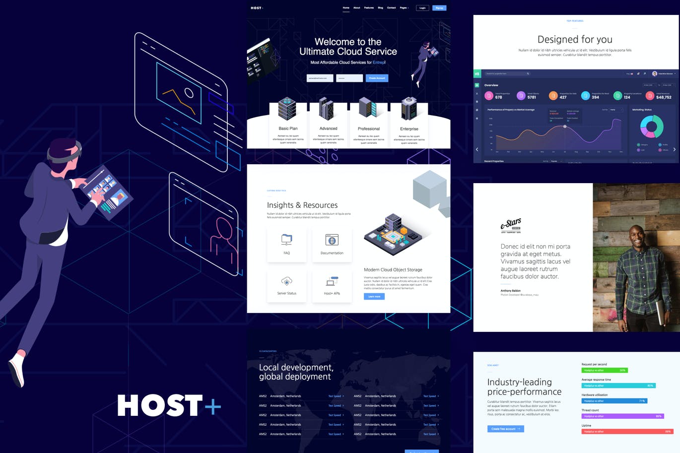Hostplus - Hosting Services Template Kit preview