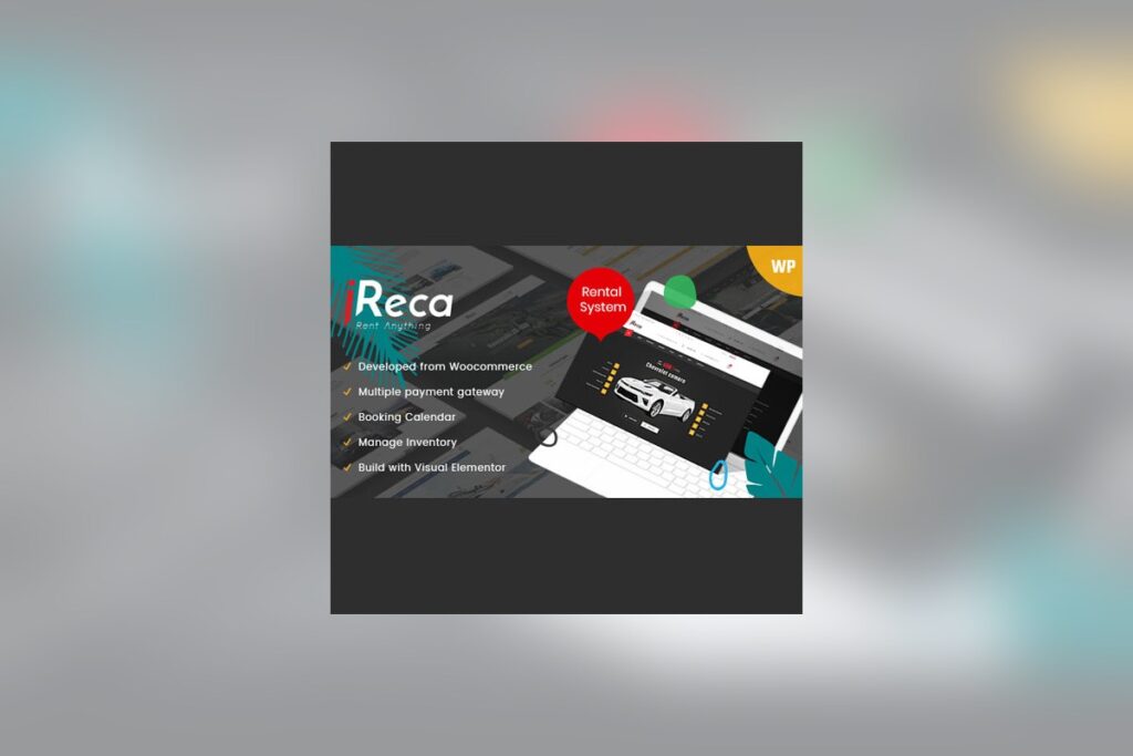 Ireca - Car Rental Boat Bike Vehicle Calendar WordPress Theme theme preview