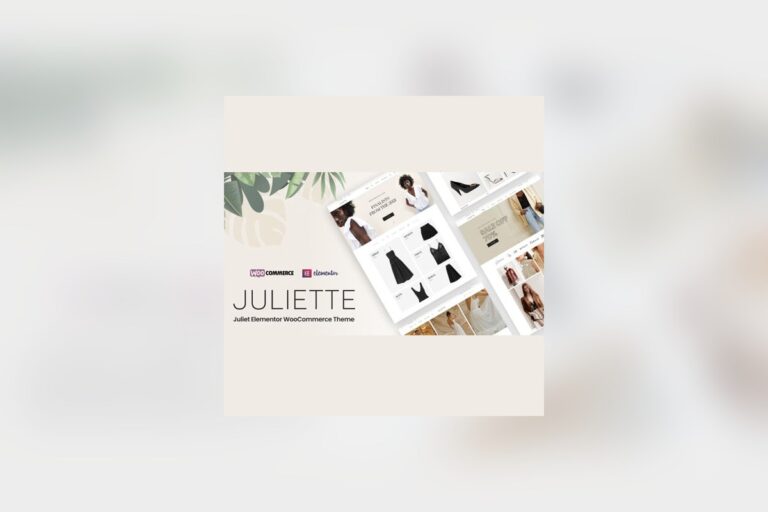 Juliette - Elementor WooCommerce Theme theme preview