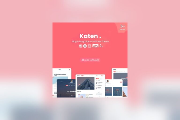 Katen - Blog & Magazine WordPress Theme theme preview
