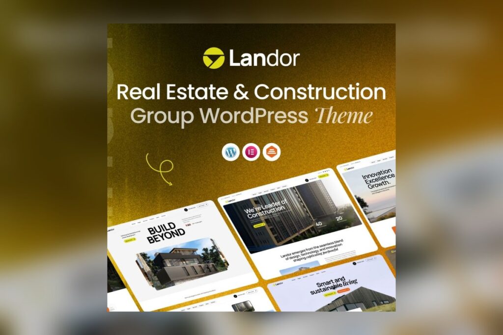 Landor Real Estate Construction Group WordPress Theme WordPress plugin preview