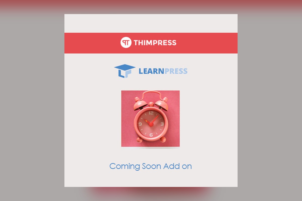LearnPress - Coming Soon Courses WordPress plugin