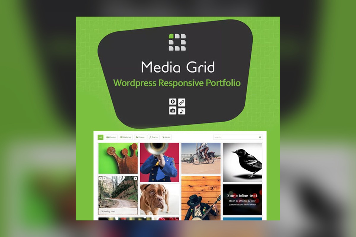 Media Grid - Wordpress Responsive Portfolio WordPress plugin