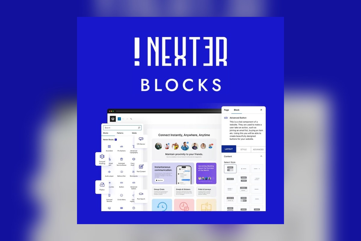 Nexter Blocks Pro WordPress plugin preview