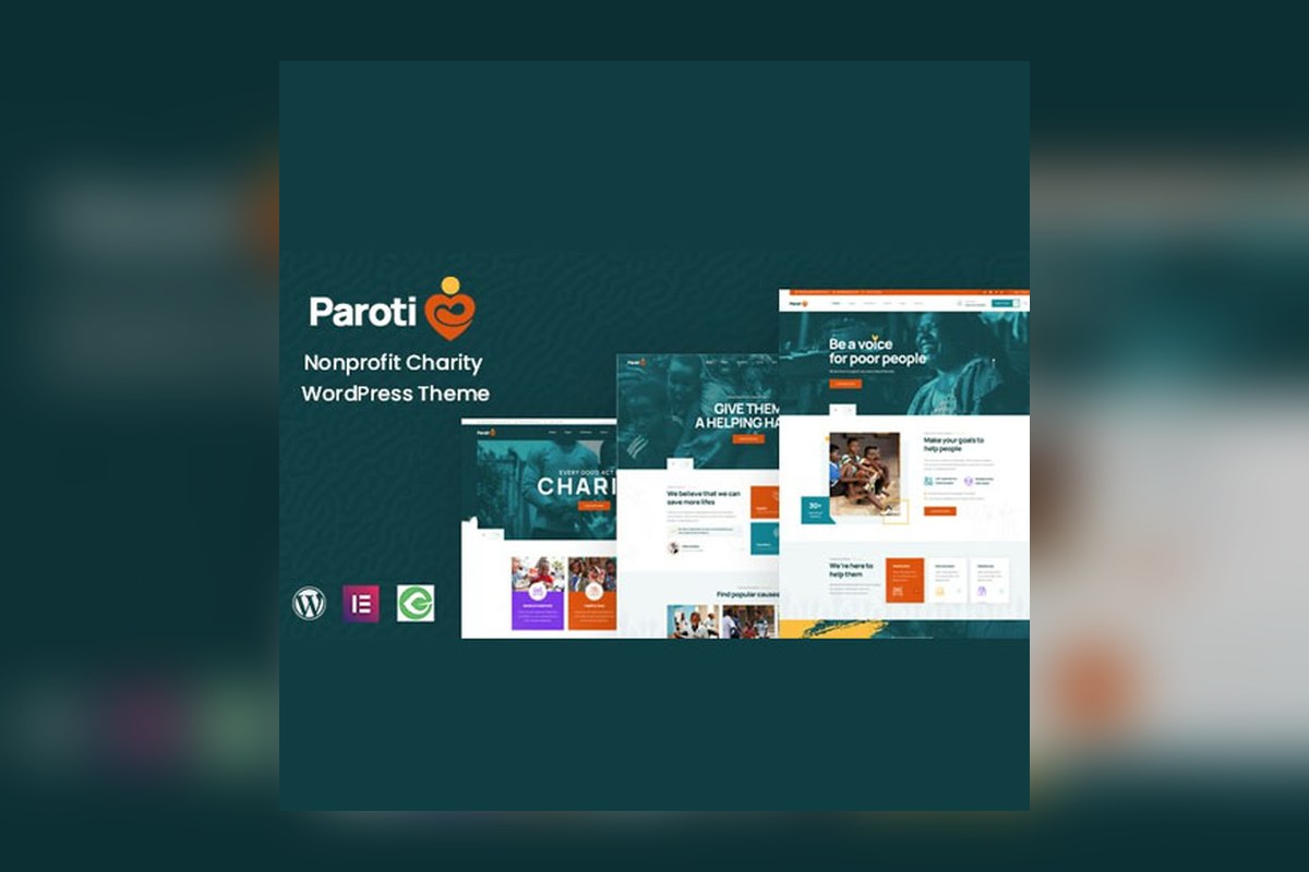 Paroti Nonprofit Charity Wordpress Theme WordPress plugin preview