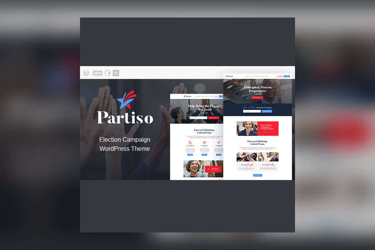 Partiso | Political WordPress Theme for Party & Candidate theme preview