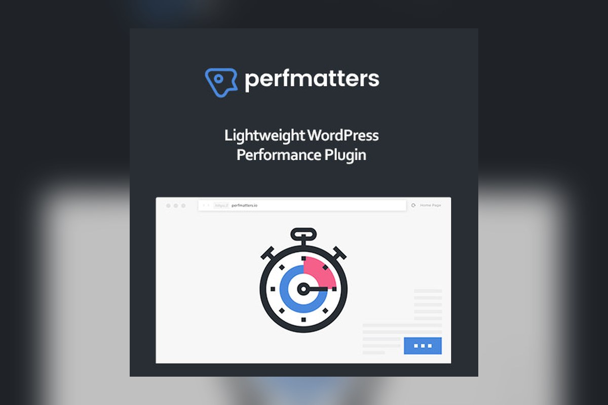 Perfmatters Wordpress Performance Plugin WordPress plugin preview