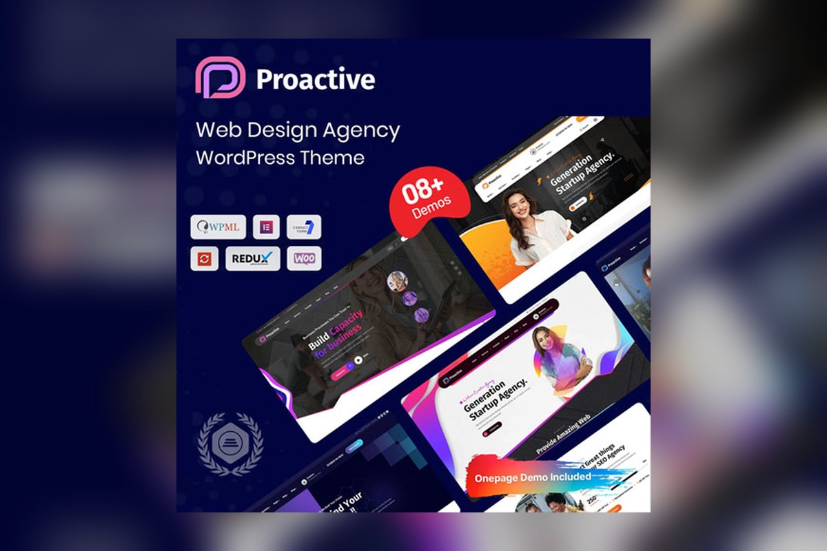 Proactive Web Design Agency Wordpress Theme WordPress plugin preview