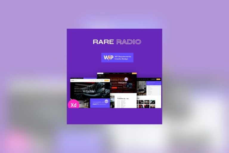 Rare Radio | Music Radio & Podcast WordPress Theme theme preview