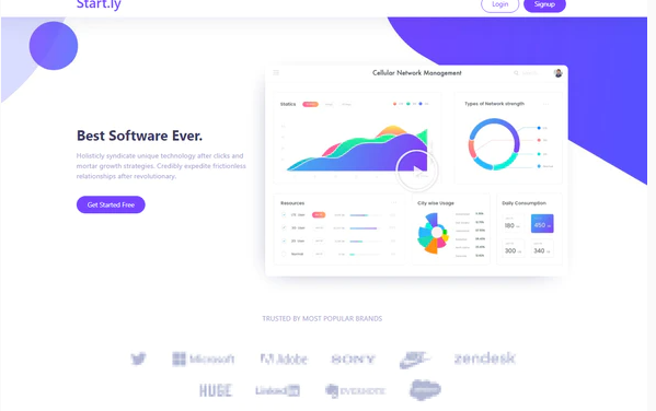 Startly Template Kit for Startups, SaaS & Software preview