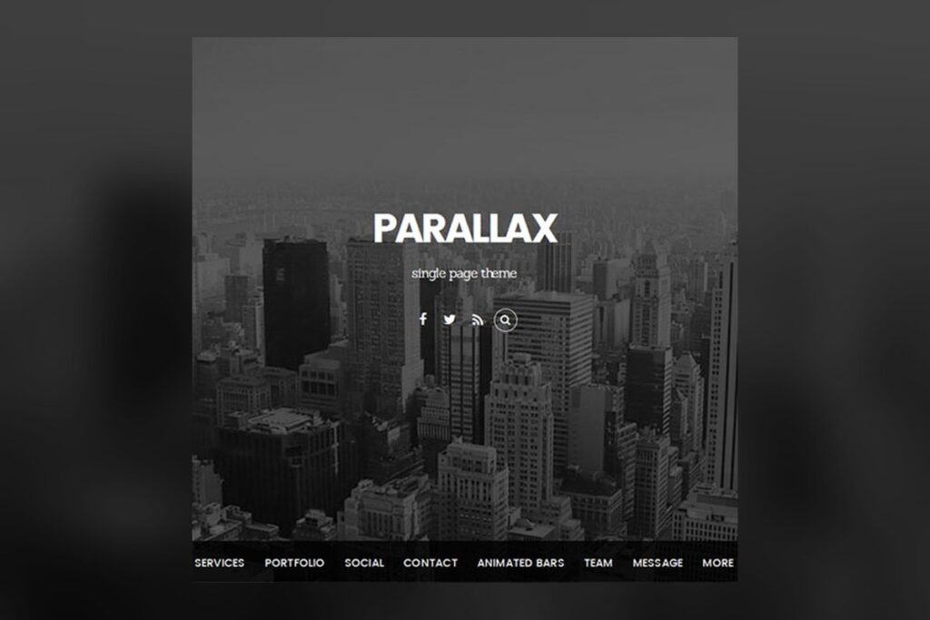 Themify Parallax WordPress Theme theme preview