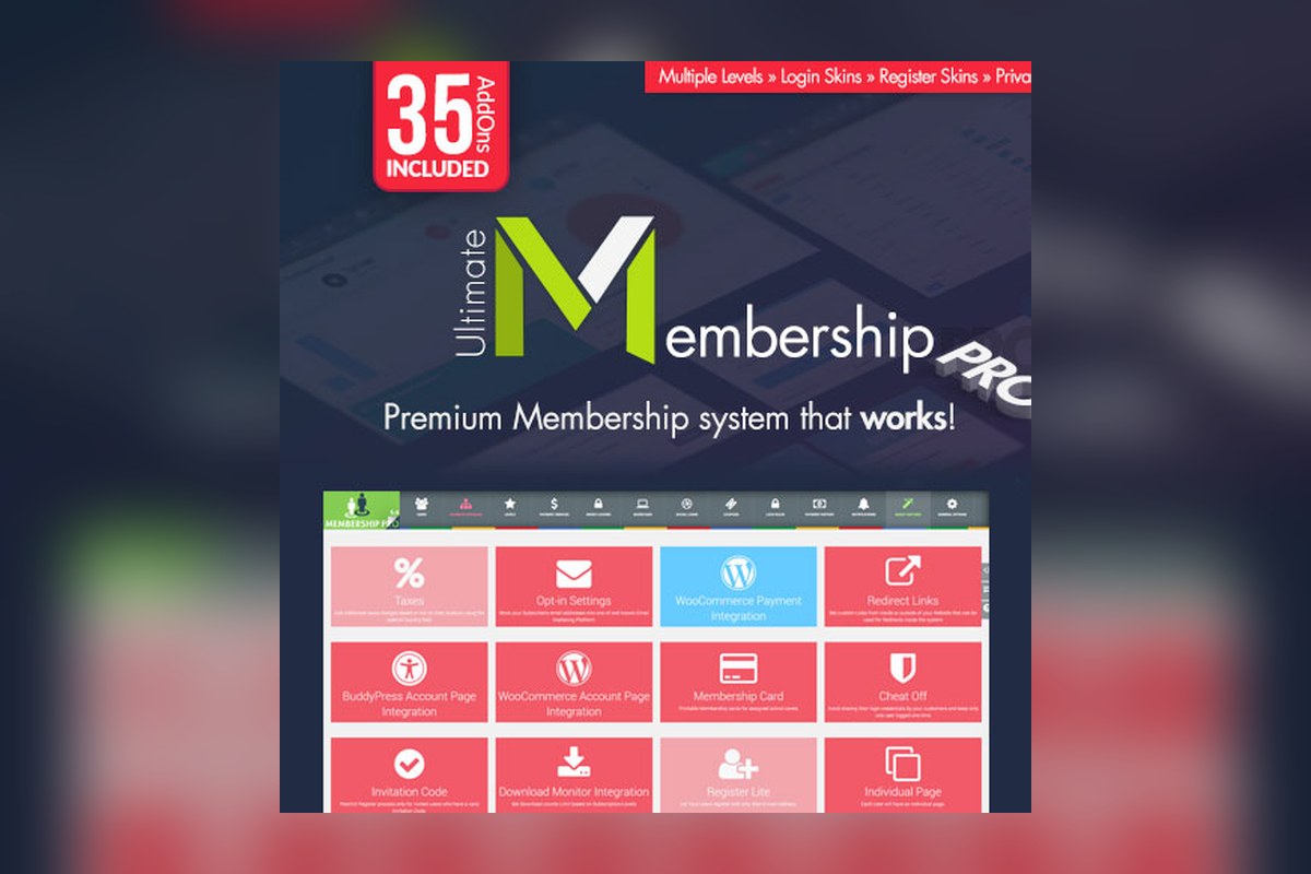 Ultimate Membership Pro WordPress plugin preview