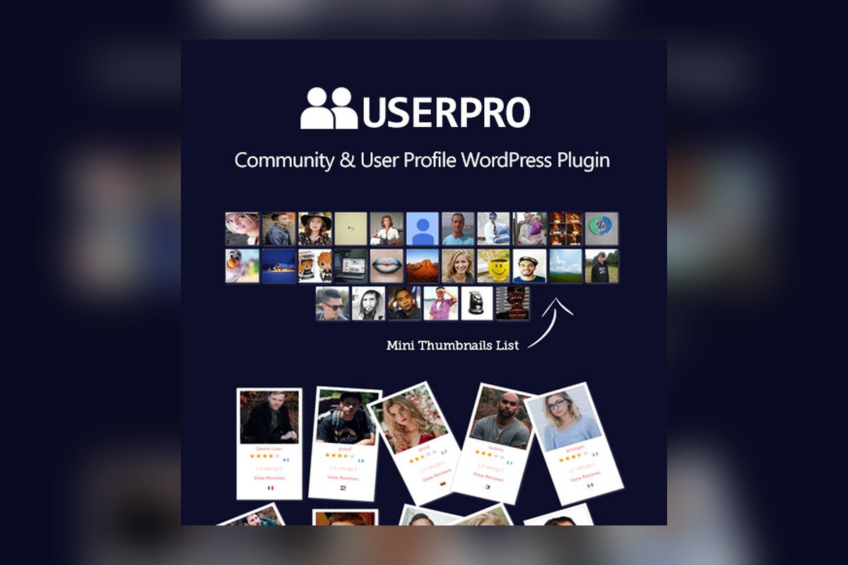 Userpro Community And User Profile Wordpress Plugin WordPress plugin preview