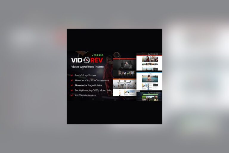 VidoRev - Video WordPress Theme theme preview