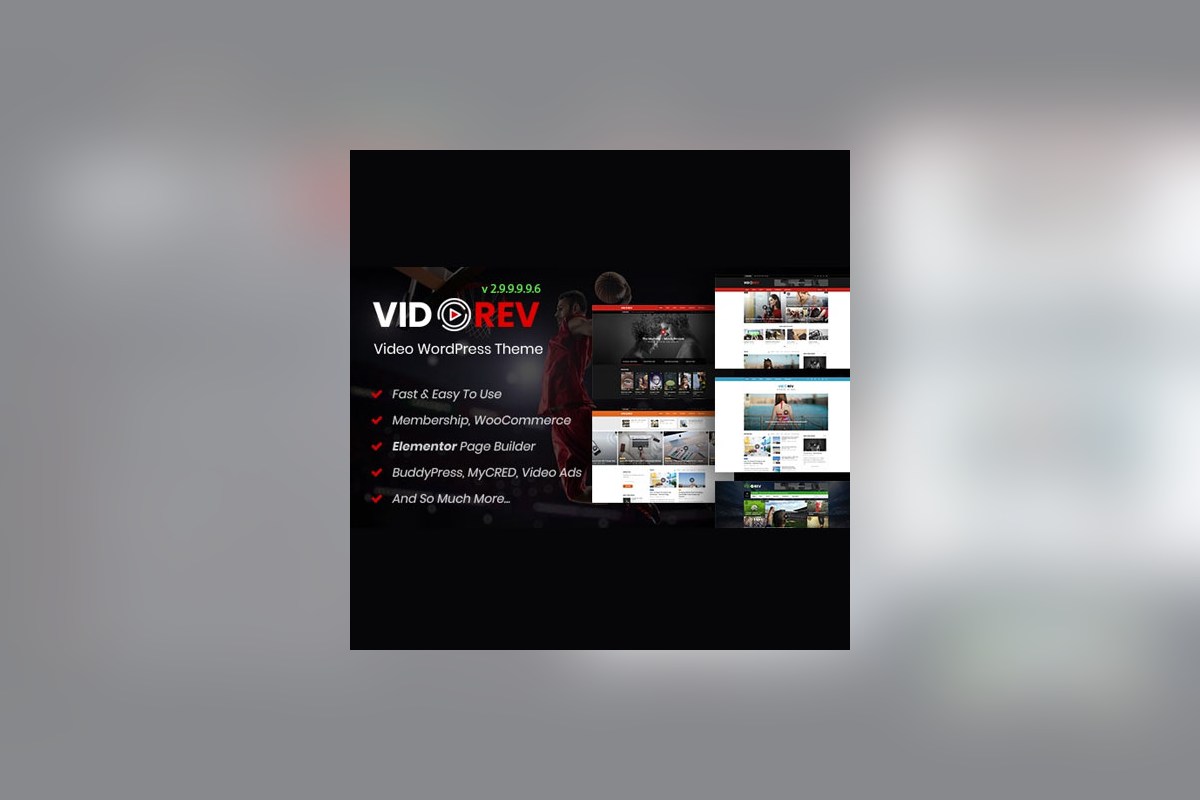 VidoRev - Video WordPress Theme theme preview