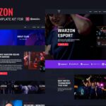 Warzon – Esports Gaming Elementor Template Kit