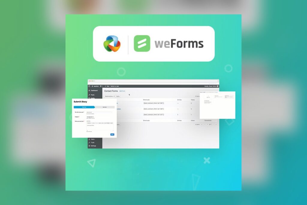 Weforms Business WordPress plugin preview