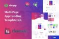 Xshapp - App Landing Elementor Template Kit preview