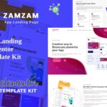 Zamzam – App Landing Elementor Template Kit