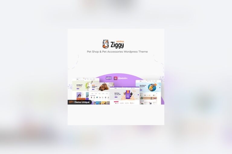 Ziggy - Pet Shop WordPress Theme theme preview